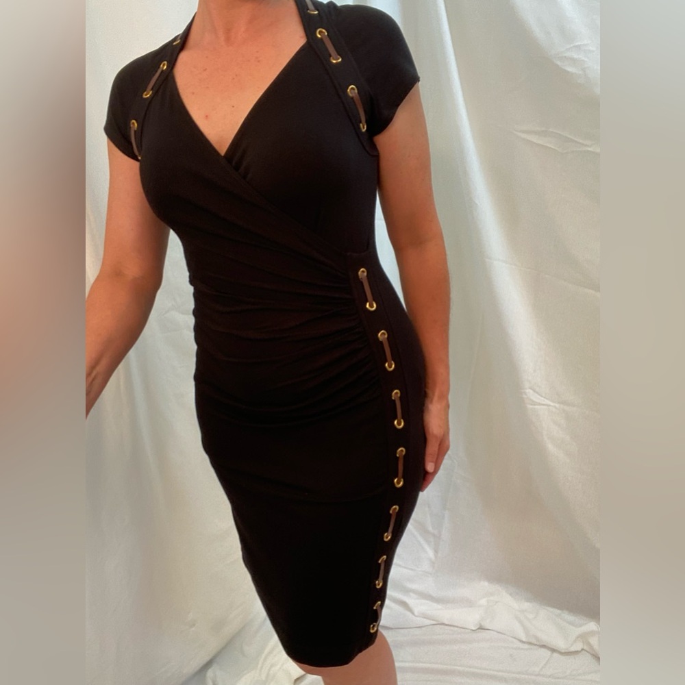 Carmen Marc Valvo Black Dress